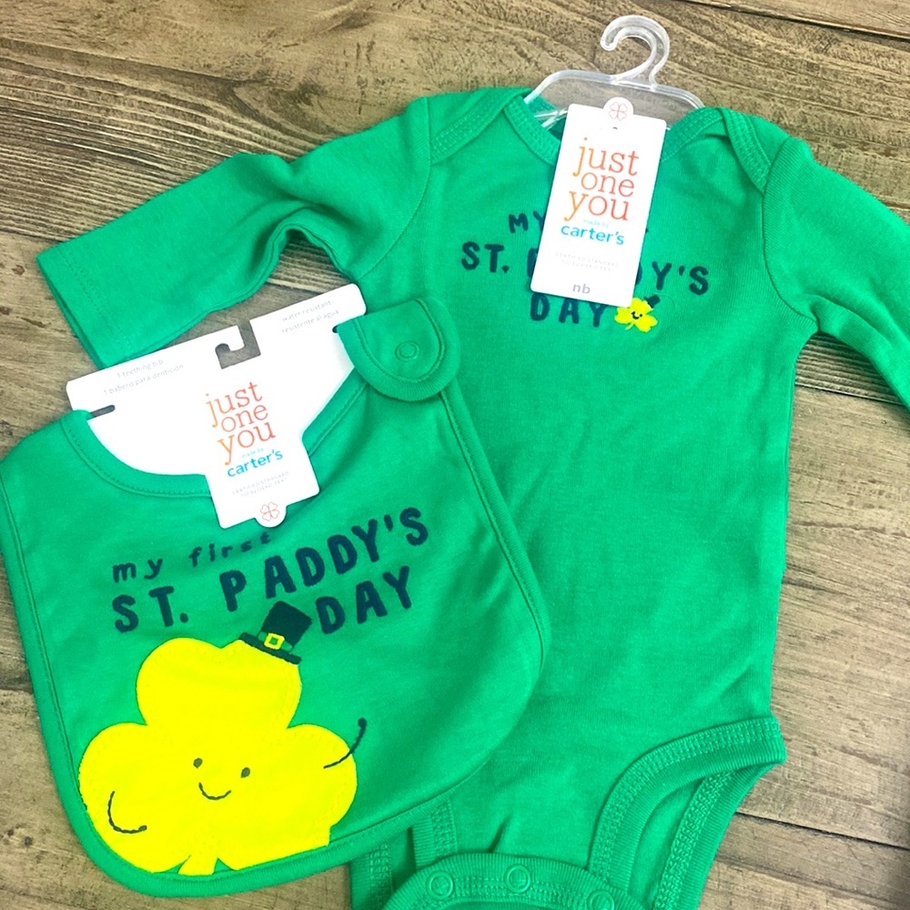 Brand new. ! New born carters green st. Paddy day Patrick’s